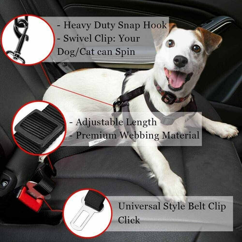 Pawlure™ 2-Pack Pet Travel Seatbelt